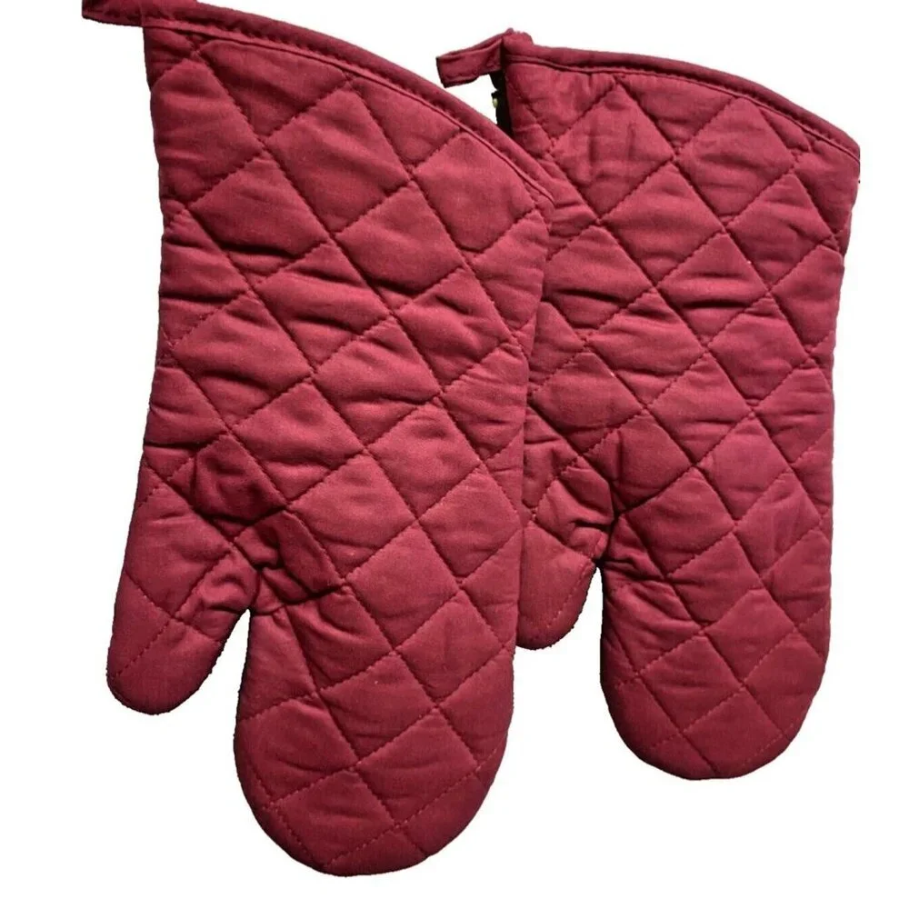 Oversized Flame Oven Mitts 1 Pair – Heat Resistant Big Mitt Pot Holders